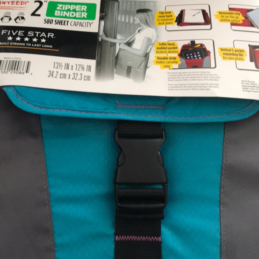 Five star zipper binder